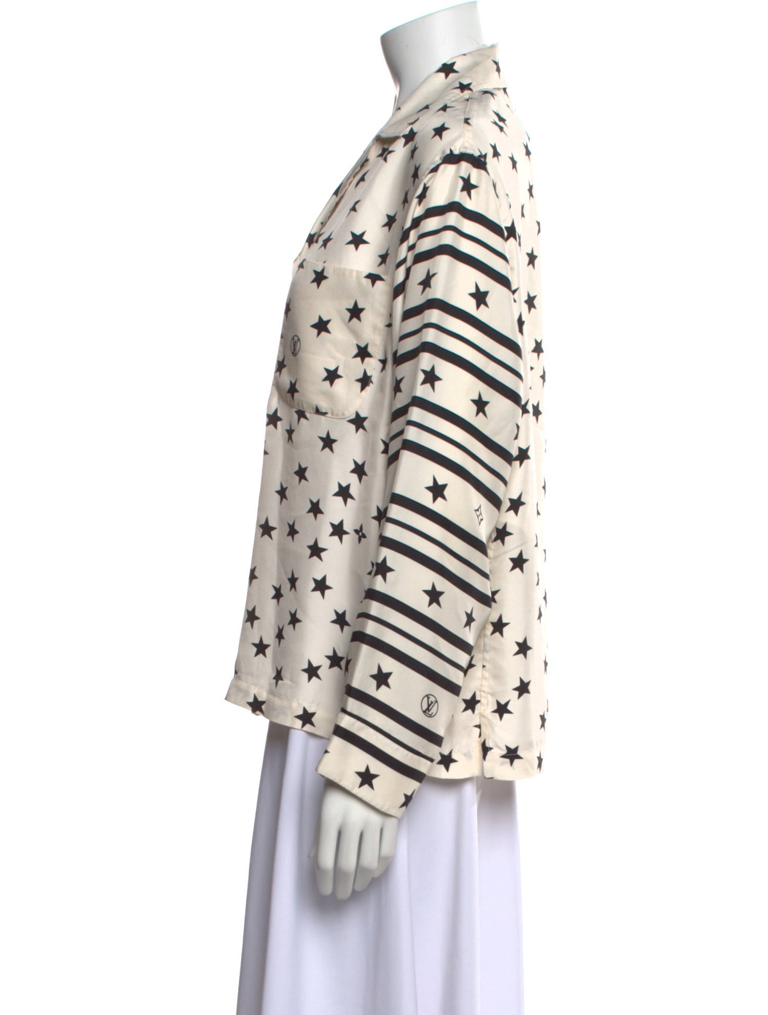 Louis Vuitton 2022 Silk Button-Up Top