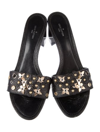 Louis Vuitton Leather Slides