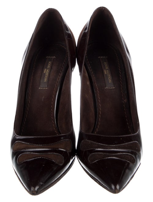 Louis Vuitton Leather Colorblock Pattern Pumps