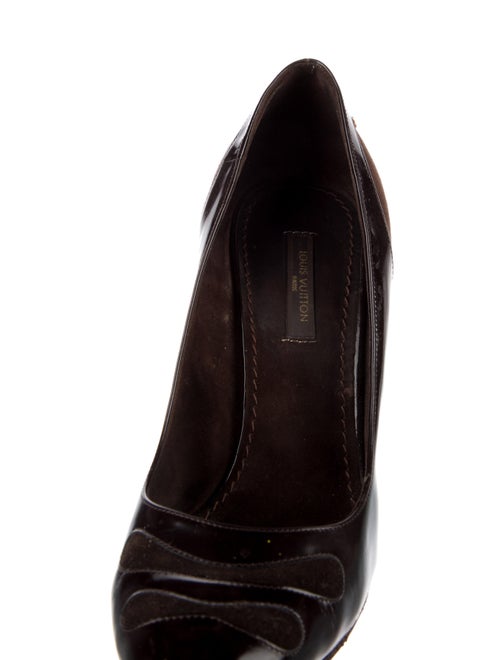 Louis Vuitton Leather Colorblock Pattern Pumps