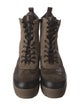 Louis Vuitton LV Monogram Suede Combat Boots