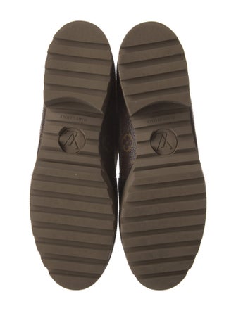 Louis Vuitton LV Monogram Suede Combat Boots