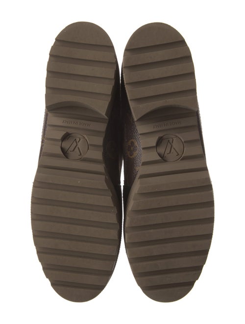 Louis Vuitton LV Monogram Suede Combat Boots