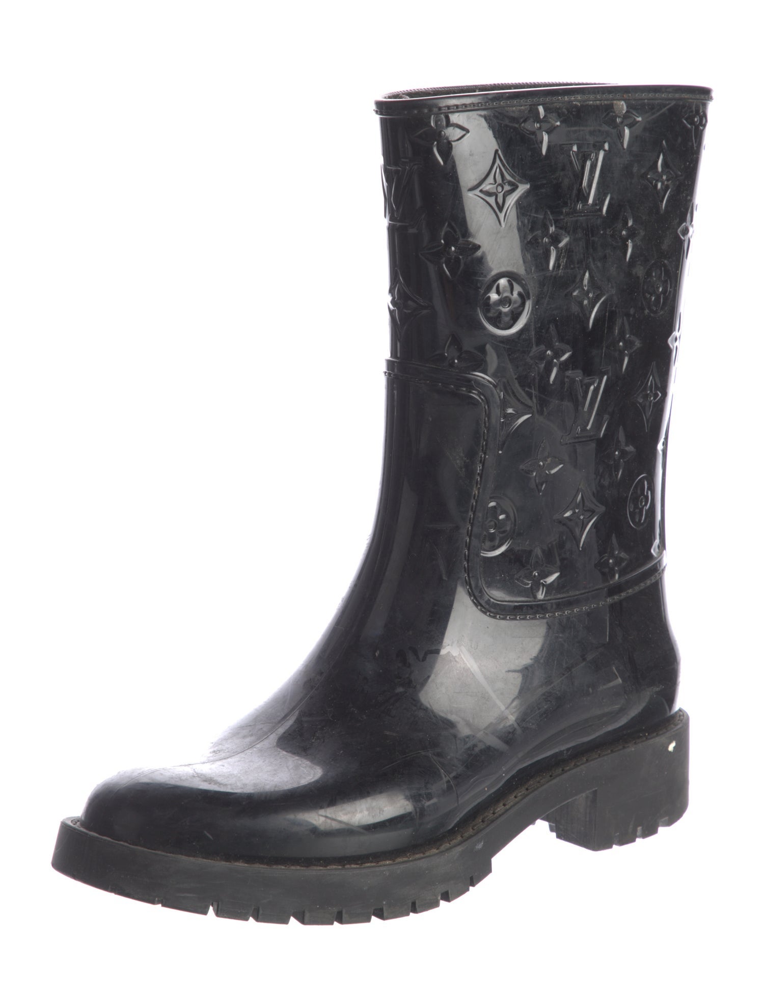 Louis Vuitton LV Monogram Rubber Rain Boots