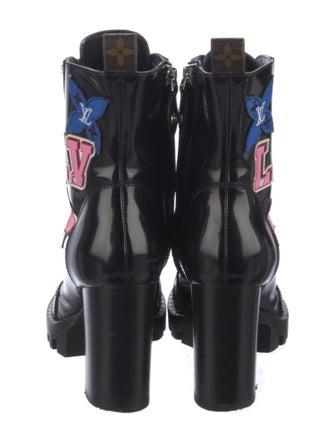 Louis Vuitton LV Monogram Leather Combat Boots