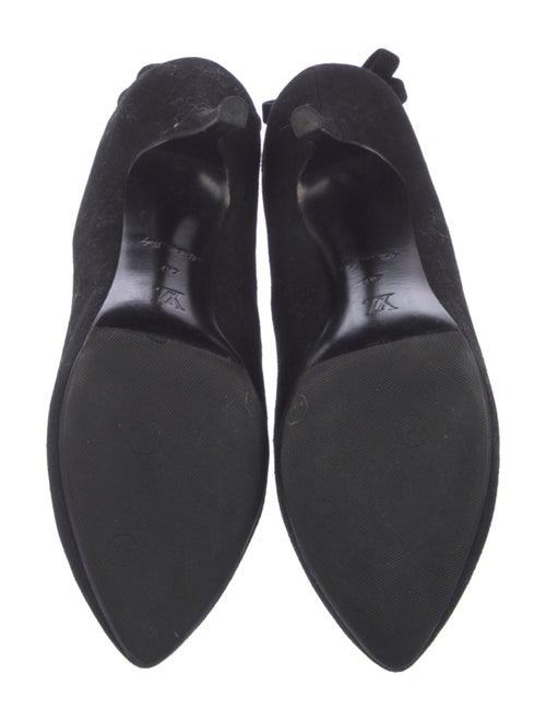 Louis Vuitton LV Monogram Suede Slingback Pumps