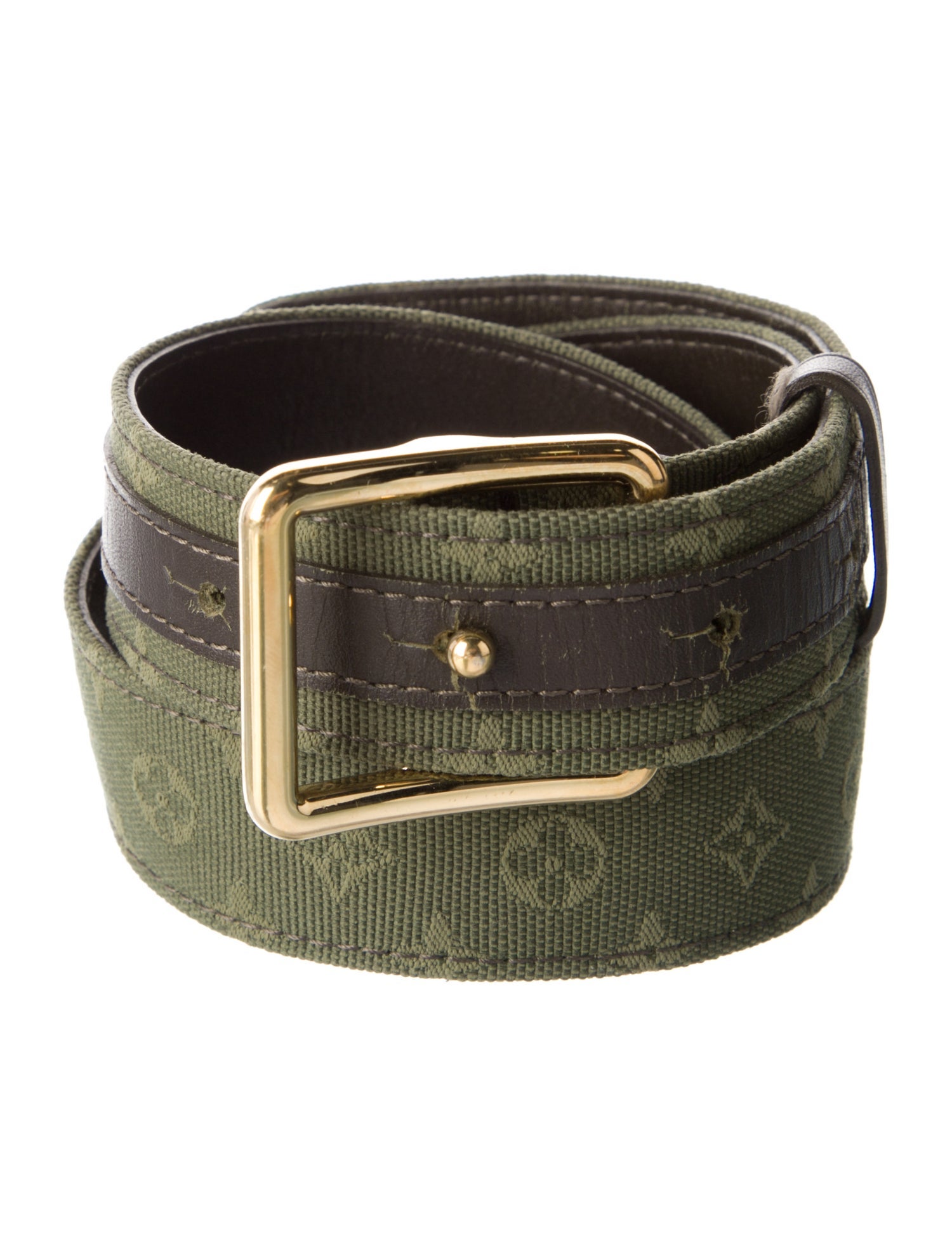 Louis Vuitton 2004 Monogram Mini Lin Pattern Belt
