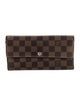 Louis Vuitton 2008 Damier Ebene Pattern Compact Wallet