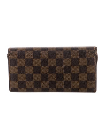 Louis Vuitton 2008 Damier Ebene Pattern Compact Wallet