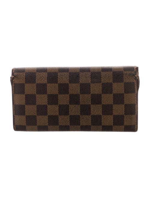 Louis Vuitton 2008 Damier Ebene Pattern Compact Wallet