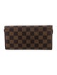 Louis Vuitton 2008 Damier Ebene Pattern Compact Wallet