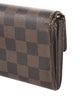Louis Vuitton 2008 Damier Ebene Pattern Compact Wallet