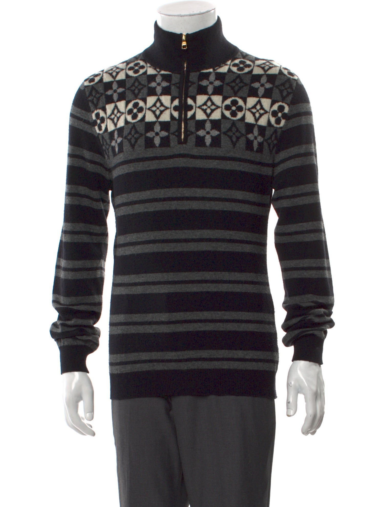 Louis Vuitton Vintage LV Monogram Polo Sweater