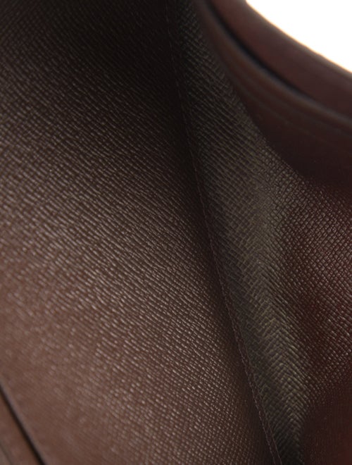 Louis Vuitton Damier Ebene Pattern Coated Canvas Sarah Wallet