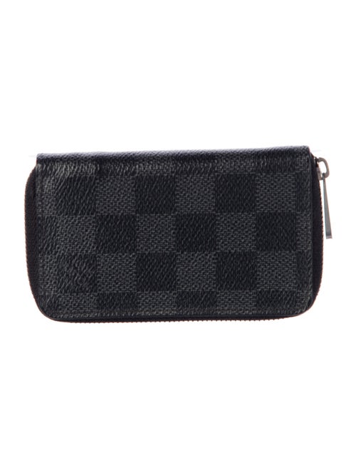 Louis Vuitton 2015 Damier Graphite Pattern Zippy Coin Purse