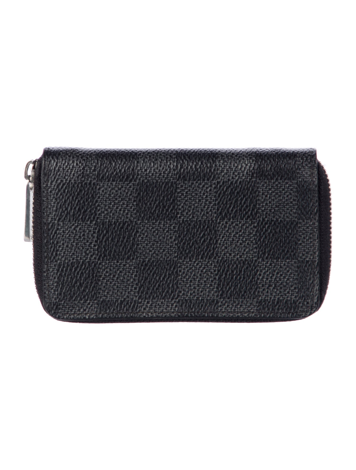 Louis Vuitton 2015 Damier Graphite Pattern Zippy Coin Purse