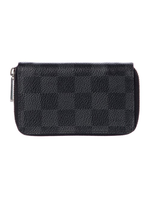 Louis Vuitton 2015 Damier Graphite Pattern Zippy Coin Purse