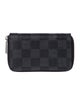 Louis Vuitton 2015 Damier Graphite Pattern Zippy Coin Purse