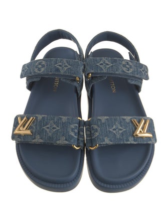 Louis Vuitton Canvas Printed Sandals
