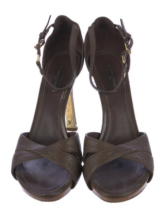 Louis Vuitton Leather Sandals