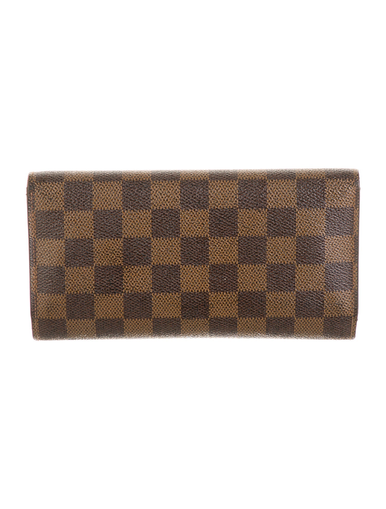 Louis Vuitton Damier Ebene Pattern Sarah Wallet