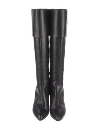Louis Vuitton Monogram Pattern Leather Boots
