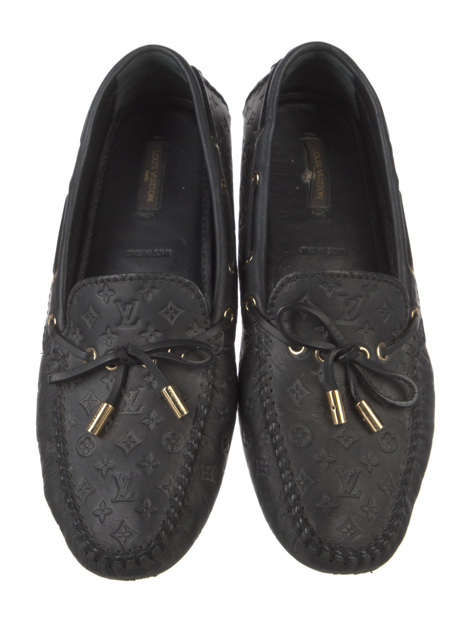 Louis Vuitton LV Monogram Leather Loafers