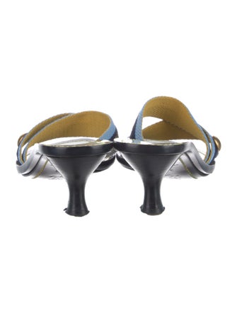 Louis Vuitton Canvas Striped Slides