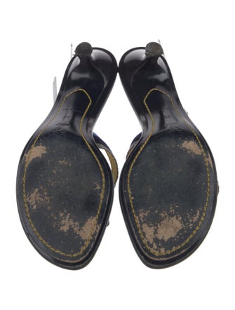 Louis Vuitton Canvas Striped Slides