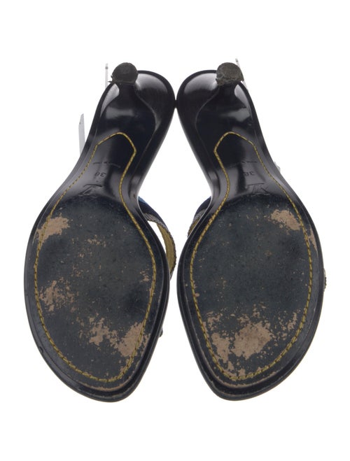 Louis Vuitton Canvas Striped Slides