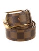 Louis Vuitton 2012 Damier Ebene Pattern Belt