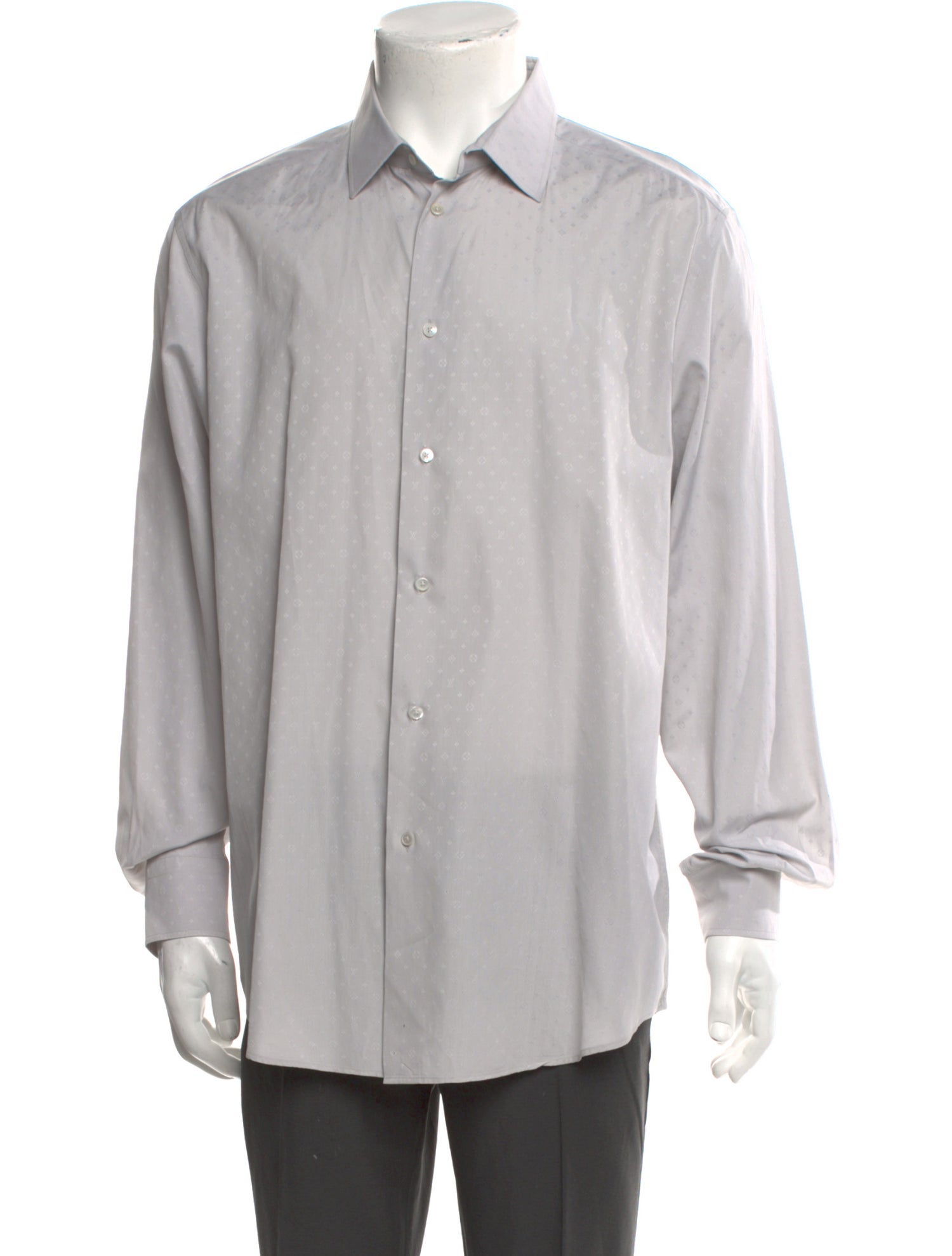 Louis Vuitton 2010 LV Monogram Dress Shirt