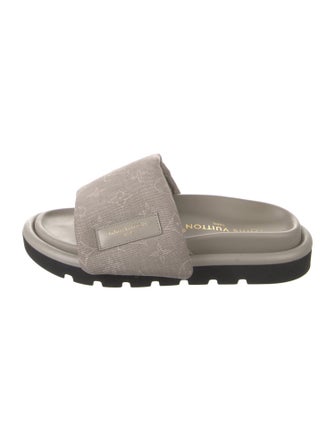 Louis Vuitton LV Monogram Canvas Slides