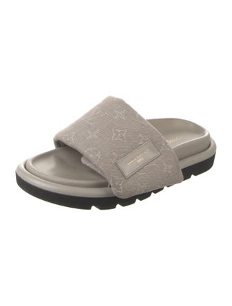 Louis Vuitton LV Monogram Canvas Slides