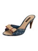 Louis Vuitton Monogram Pattern Denim Slides
