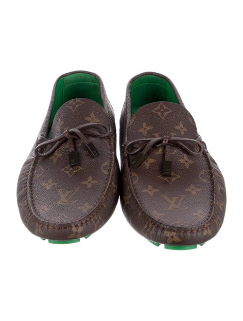 Louis Vuitton Monogram Pattern Bow Accents Moccasins