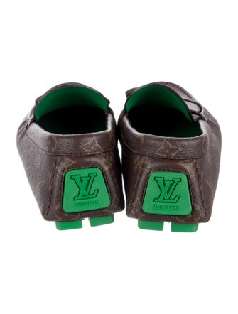 Louis Vuitton Monogram Pattern Bow Accents Moccasins