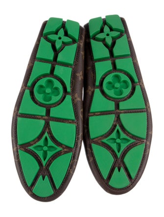 Louis Vuitton Monogram Pattern Bow Accents Moccasins