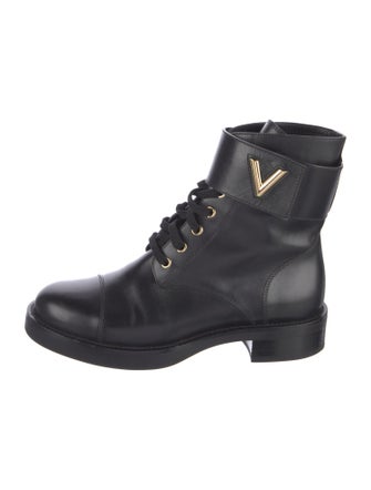Louis Vuitton 2017 Wonderland Flat Ranger Combat Boots