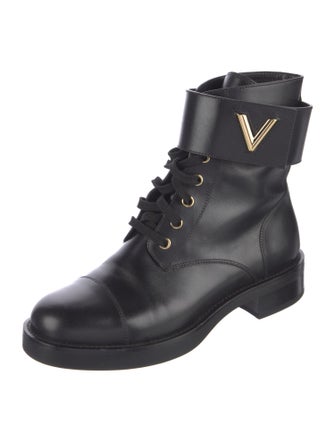 Louis Vuitton 2017 Wonderland Flat Ranger Combat Boots