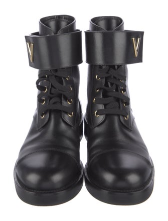 Louis Vuitton 2017 Wonderland Flat Ranger Combat Boots