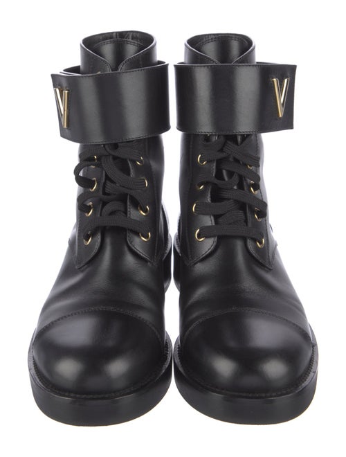 Louis Vuitton 2017 Wonderland Flat Ranger Combat Boots