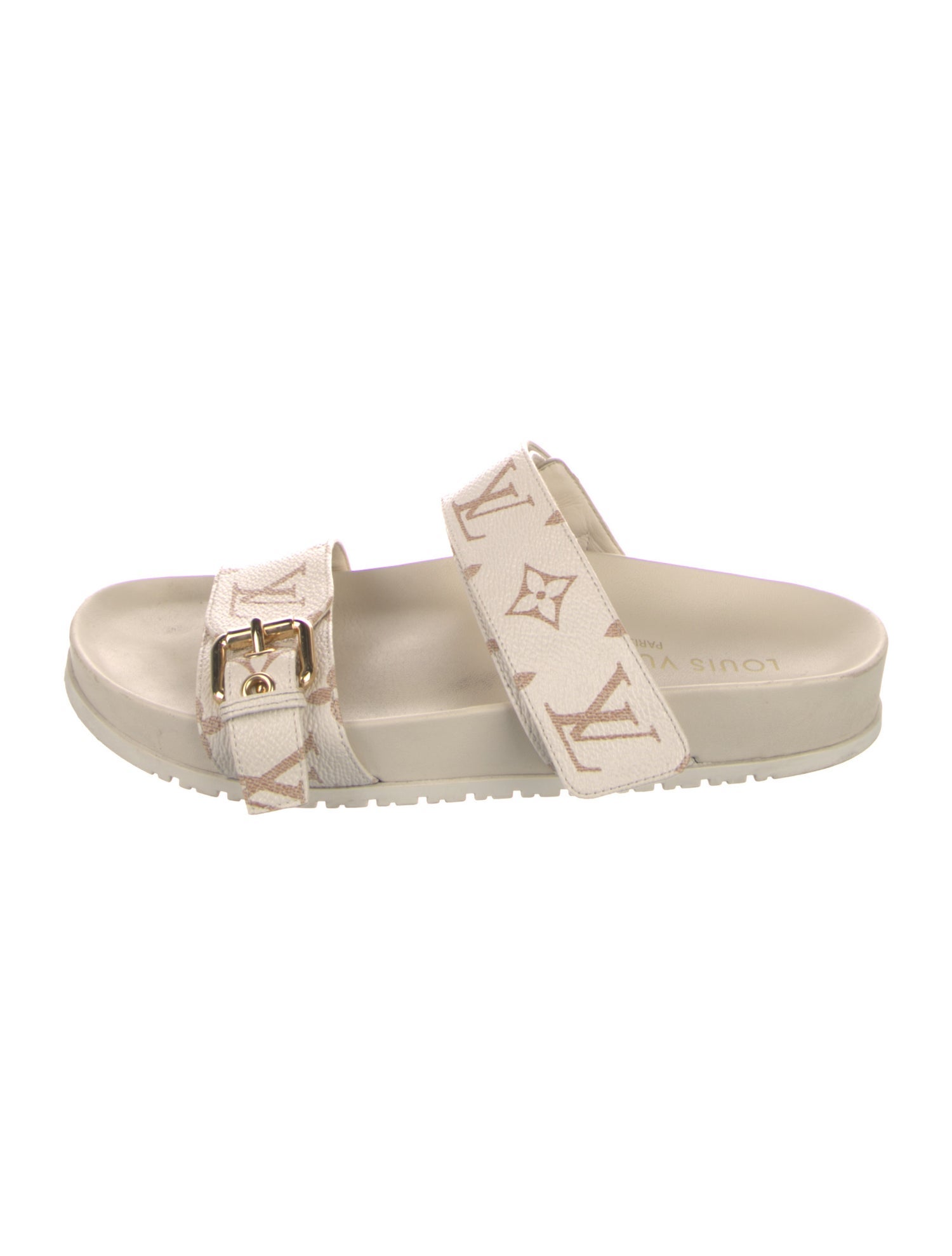 Louis Vuitton LV Monogram Lasercut Accents Slides