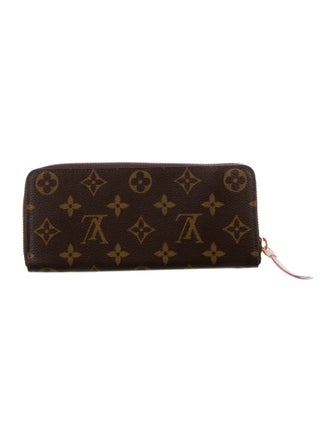 Louis Vuitton LV Monogram Coated Canvas Clemence Wallet