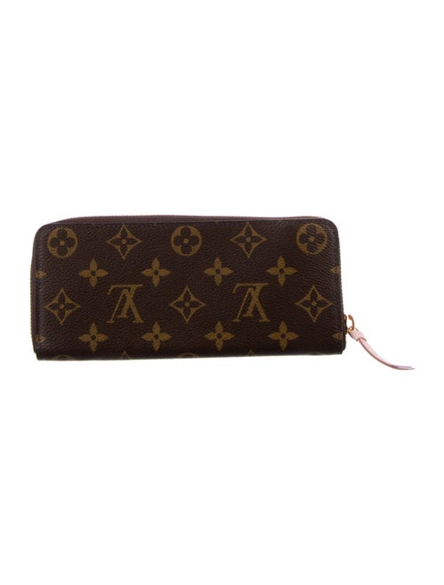 Louis Vuitton LV Monogram Coated Canvas Clemence Wallet