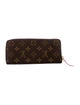 Louis Vuitton LV Monogram Coated Canvas Clemence Wallet