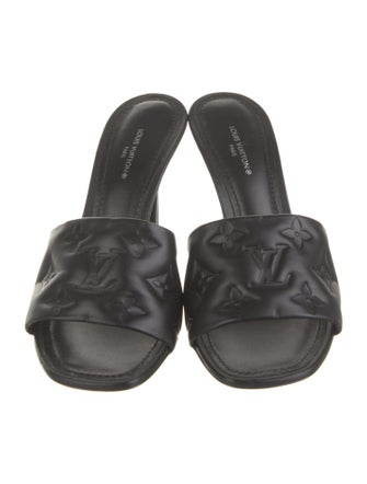 Louis Vuitton LV Monogram Leather Slides
