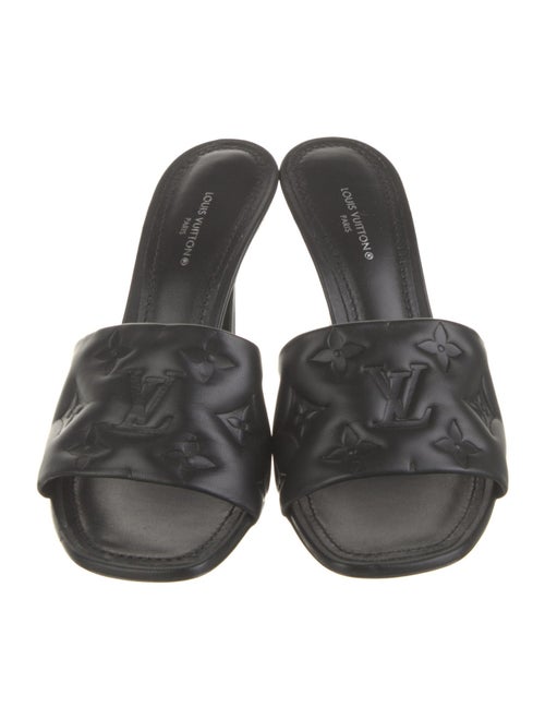 Louis Vuitton LV Monogram Leather Slides