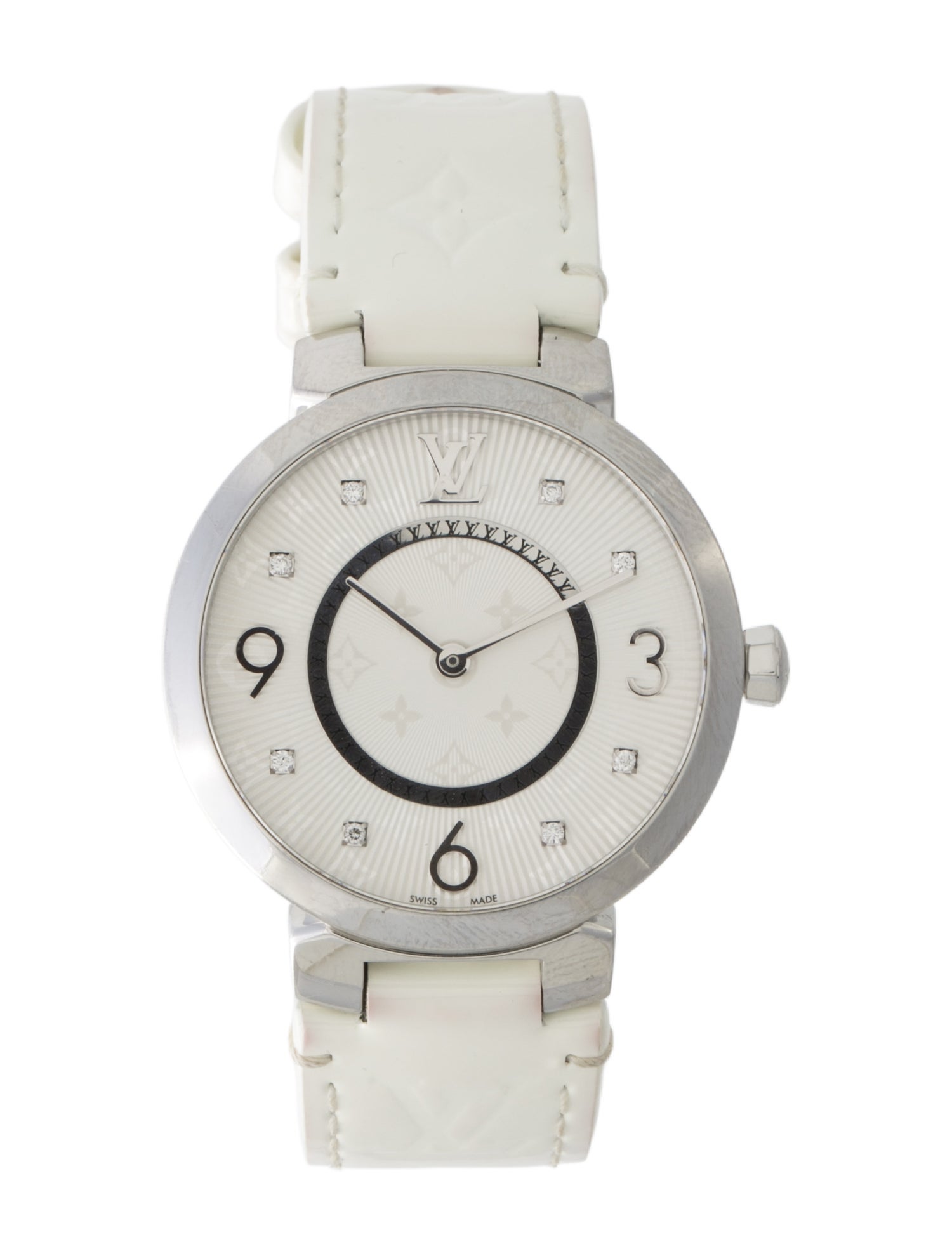 Louis Vuitton Tambour Slim Monogram 33 Watch
