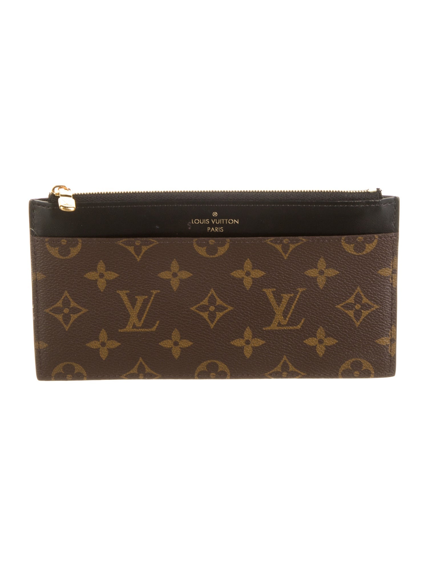 Louis Vuitton LV Monogram Coated Canvas Slim Purse